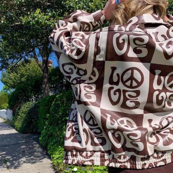 House of Sunny All You Need is Love Bomber Jacket - Picture 4 of 11